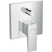 Hansgrohe Metropol ééngreeps badmengkraan afbouwdeel met rechte greep en zekerheidscombinatie, chroom