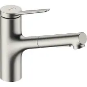 Hansgrohe Zesis M33 - Keukenkraan 150, met uittrekbare sproeikop, rvs look 74800800
