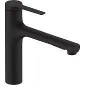 Hansgrohe Zesis M33 ééngreeps keukenkraan 160 met metalen uittrekbare vuistdouche, 2jet, sBox, mat zwart