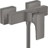 Hansgrohe metropol eengreeps douchemengkraan opbouw met rechte greep, brushed black chrome