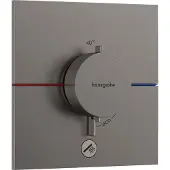 Hansgrohe ShowerSelect Comfort E thermostaat inbouw voor 1 functie en extra uitgang, Brushed Black Chrome