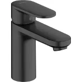 Hansgrohe vernis blend eengreeps wastafelmengkraan 100 coolstart met afvoerplug, mat zwart