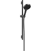 Hansgrohe rainfinity doucheset 130 3jet met glijstang s puro 65 cm, push-schuifstuk en designflex textiel doucheslang 160 cm, brushed black chrome
