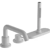 Hansgrohe Tecturis S 3-gats ééngreeps badrandmengkraan met sBox, mat wit