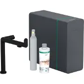 Hansgrohe aqittura m91 sodasystem 240, 1jet, starter set , mat zwart