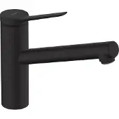 Hansgrohe zesis m33 eengreeps keukenmengkraan 150 lowpressure 1jet, mat zwart