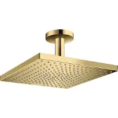 Hansgrohe Raindance E hoofddouche 300 1jet EcoSmart met plafondaansluiting, Polished Gold-Optic