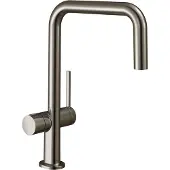Hansgrohe Talis M54 ééngreeps keukenmengkraan U 220 met stopkraan voor vaatwasser, rvs look