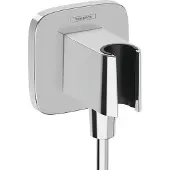 Hansgrohe FixFit Fine Q handdouchehouder met wateraansluiting chroom