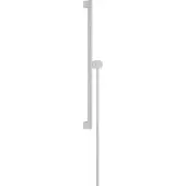 Hansgrohe Unica glijstang S Puro 65 cm met easy slide schuifstuk en Isiflex doucheslang 160 cm, mat wit