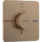 Hansgrohe ShowerSelect Com.Q thermostaat UP, 2 uitgangen, BBR geborsteld brons, artikelnummer 15583140