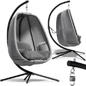 Casaria Hangstoel Alvie Grijs 190x140x110cm