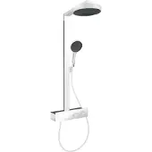 Hansgrohe rainfinity showerpipe 250 1jet ecosmart met showertablet 350, mat wit
