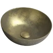 Sapho Vrijstaand waskom formigo dia. 39 cm rond goud