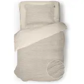 Eleganzzz Dekbedovertrek Micropercal Serenity Flow - sandy beige 140x200/220cm