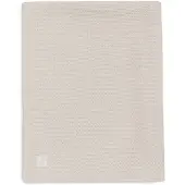 Jollein Baby Deken Ledikant - 100x150cm - Basic Knit - Oatmeal/Velvet