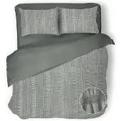 Eleganzzz Dekbedovertrek Micropercal Pure Stitches - soft green 240x200/220cm