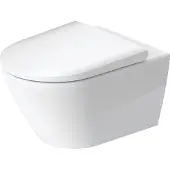 Duravit Toilet d-neo hygieneglaze wand rimless diepspoel 54 cm durafix hoogglans wit