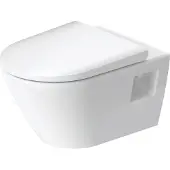 Duravit Toilet d-neo hygieneglaze wand rimless diepspoel 54 cm hoogglans wit
