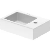 Duravit Vero Air fontein 1 kraangat rechts 38x25cm wit