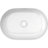 Duravit Luv opzetwastafel 60 x 40cm zonder kraangat wit