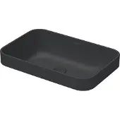 Duravit Happy D.2 plus wastafel, 60 cm, antraciet, mat, zonder overloop, zonder afvoerkraanplaat