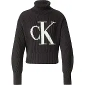 Calvin Klein Jeans Trui zwart / wit