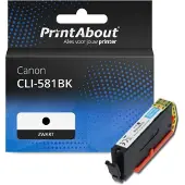 PrintAbout Huismerk Canon CLI-581BK Inktcartridge Zwart