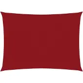 vidaXL Zonnescherm rechthoekig 3x5 m oxford stof rood