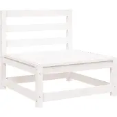 vidaXL Tuinbank zonder armleuningen 70x70x67 cm massief grenenhout wit