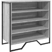 vidaXL Schoenenkast 80x38x78 cm bewerkt hout grijs sonoma eikenkleurig