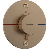Hansgrohe ShowerSelect Comfort S thermostaat inbouw voor 2 functies, Brushed Bronze