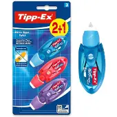 TIPP-EX Correctieroller Micro Tape Twist - 5mm x 8m - Beschermende draaidop - Compact - blister 3