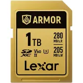 Lexar 1tb Sdxc Armor Gold Uhs-ii V60 Ip68 Stainless Steel R280/w205mb/s
