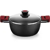 BRA Premiere A410332, Rond, Zwart, Rood, Aluminium, Teflon, Zwart, Rood, Siliconen