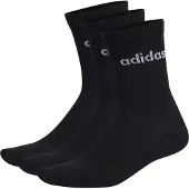 Adidas Sportsokken 'Linear Crew Cushioned 3 Pairs' zwart / wit