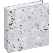 Walther design ME-298-3 Terrazzo - Memo insteekalbum - Formaat 22 x 22 cm - 200 foto's 10 x 15 cm - Steen Grijs