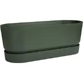 Elho Greenville Trough Long 50 - Plantenbak voor Buiten - 100% Gerecycled Plastic - L49.0 x B19.8 x H17.9 cm - Blad groen