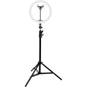 Ksix LED ringlamp met statief, hoogte 160 cm, diameter 20 cm