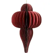 Décoris Kersthanger Kertas Rood D 24 H 40 Cm
