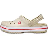 Crocs Clogs 'Crocband' taupe / grenadine / wit
