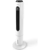 Olimpia Splendid Peler Tower, Draagbare verdampingskoeler, Wit, Bediening via touchscreen, CE-LVD/EMC/GR/ROHS/ERP certificering (TUV), 3,5 liter, 300 m³/uur