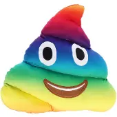Koopman Kussen drolvorm regenboogkleuren decoratie voor kinderen.