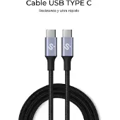 Subblim SUBCAB-C10001 USB-kabel USB 2.0 1 m USB C Zwart