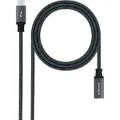 Nanocable 10.01.4502-COMB USB-kabel USB 3.2 Gen 2x2 2 m USB C Zwart