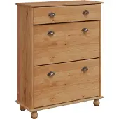 vidaXL Schoenenkast ASKIM Bruin 85 x 35 x 108 cm Massief grenenhout