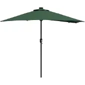 vidaXL Tuinparasol Groen 294 x 150 x 223 cm Polyester en Staal