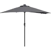 vidaXL Tuinparasol Antraciet 294 x 150 x 223 cm Polyester en Staal
