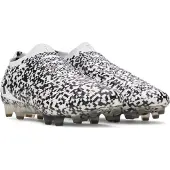 Under Armour Magnetico Elite 5 Gras Voetbalschoenen (FG) Zwart Wit