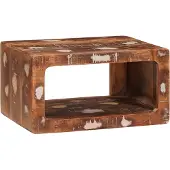 vidaXL Nachtkastje Bruin 45 x 30 x 24 cm Massief Gerecycleerd Hout
